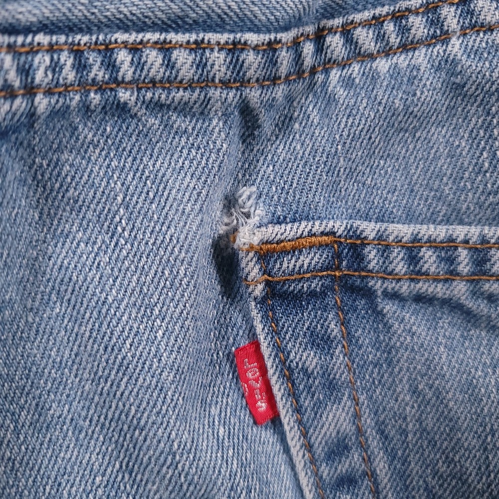 Levi's 505 Regular Fit Jeans Men's‎ 40x30 Blue Straight Leg Denim - Picture 14 of 15